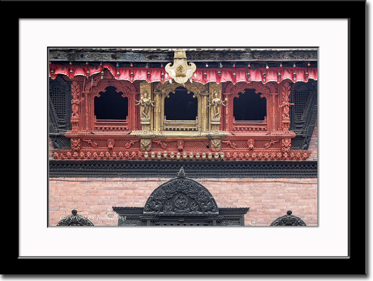 An Ornate Balcony of a Palace at Durbar Square