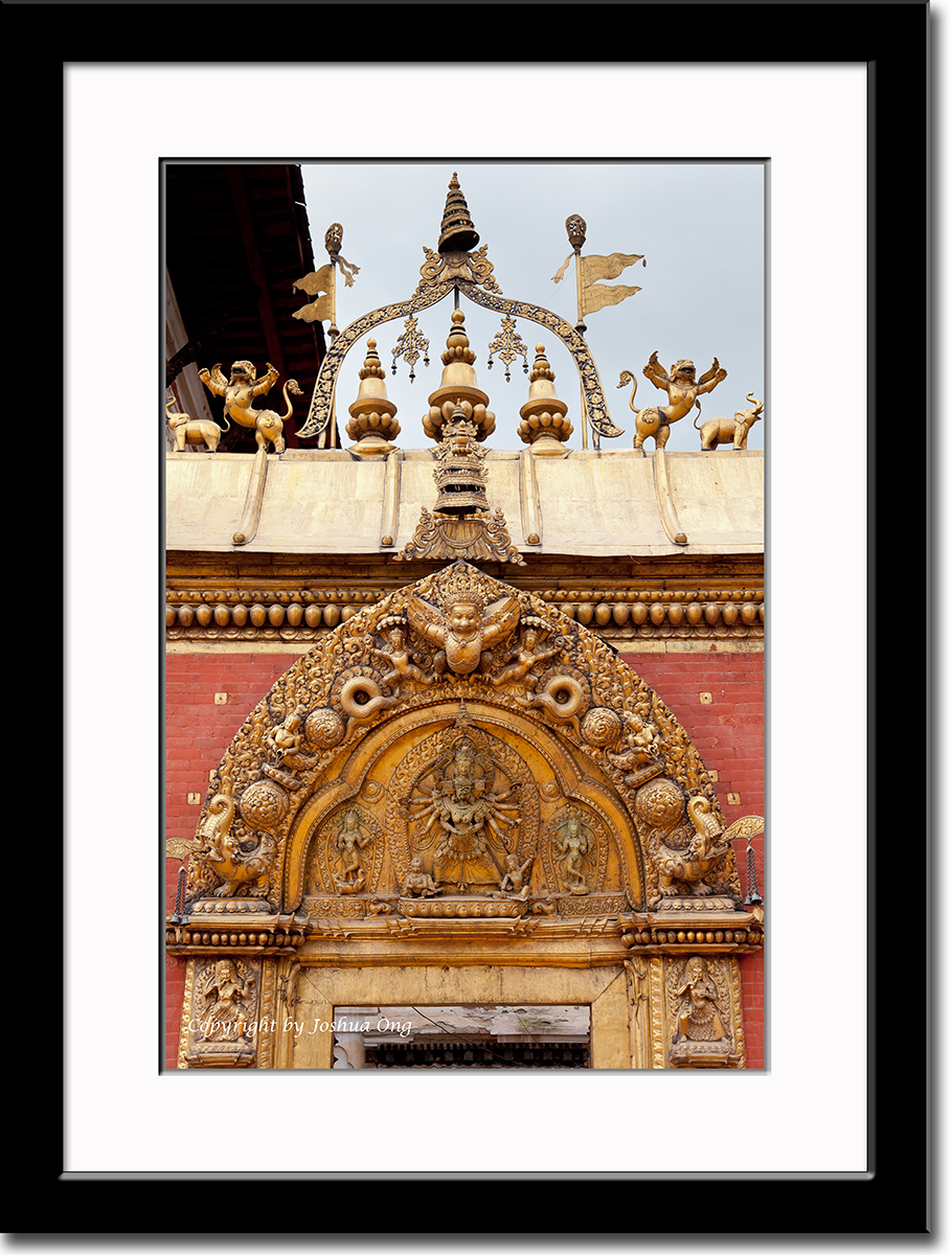 Decoration Above Palace Entrance in Bhaktapur