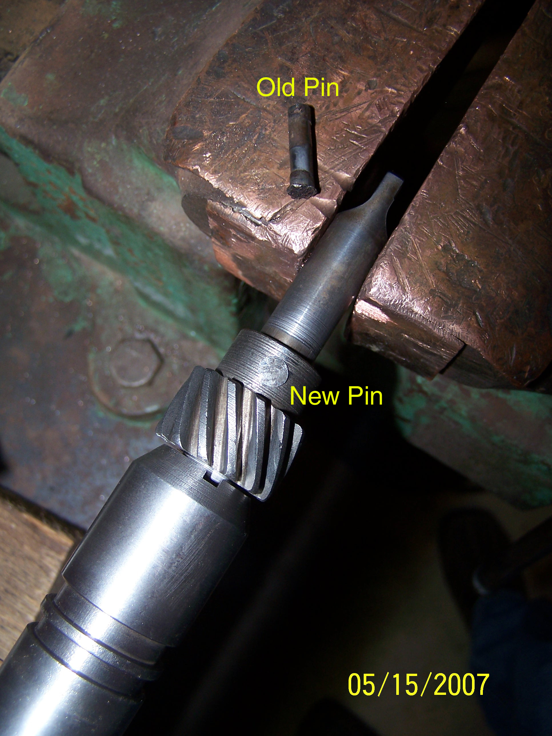 216 distributor after gear  pin.JPG