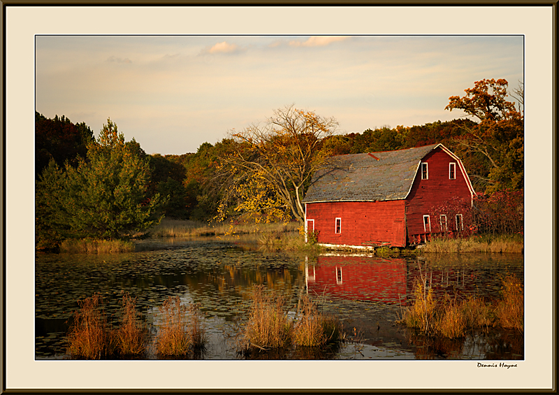 Minnesota Barn in Afternoon Sunlight