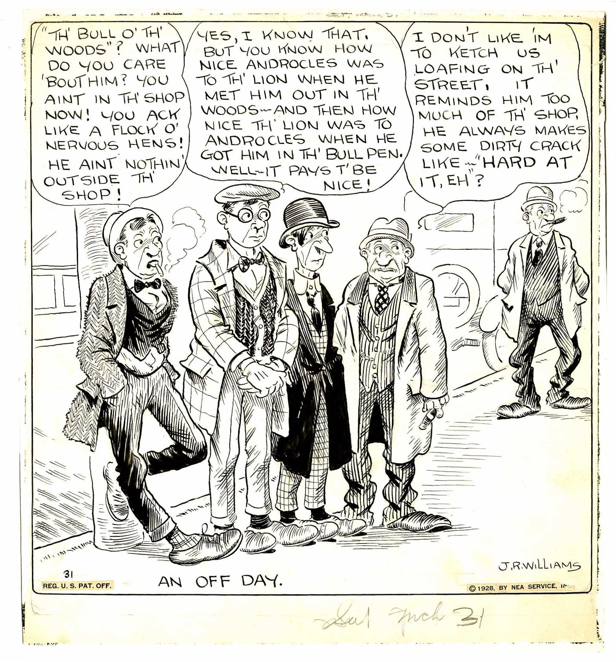 Original cartoon (March 31, 1928)