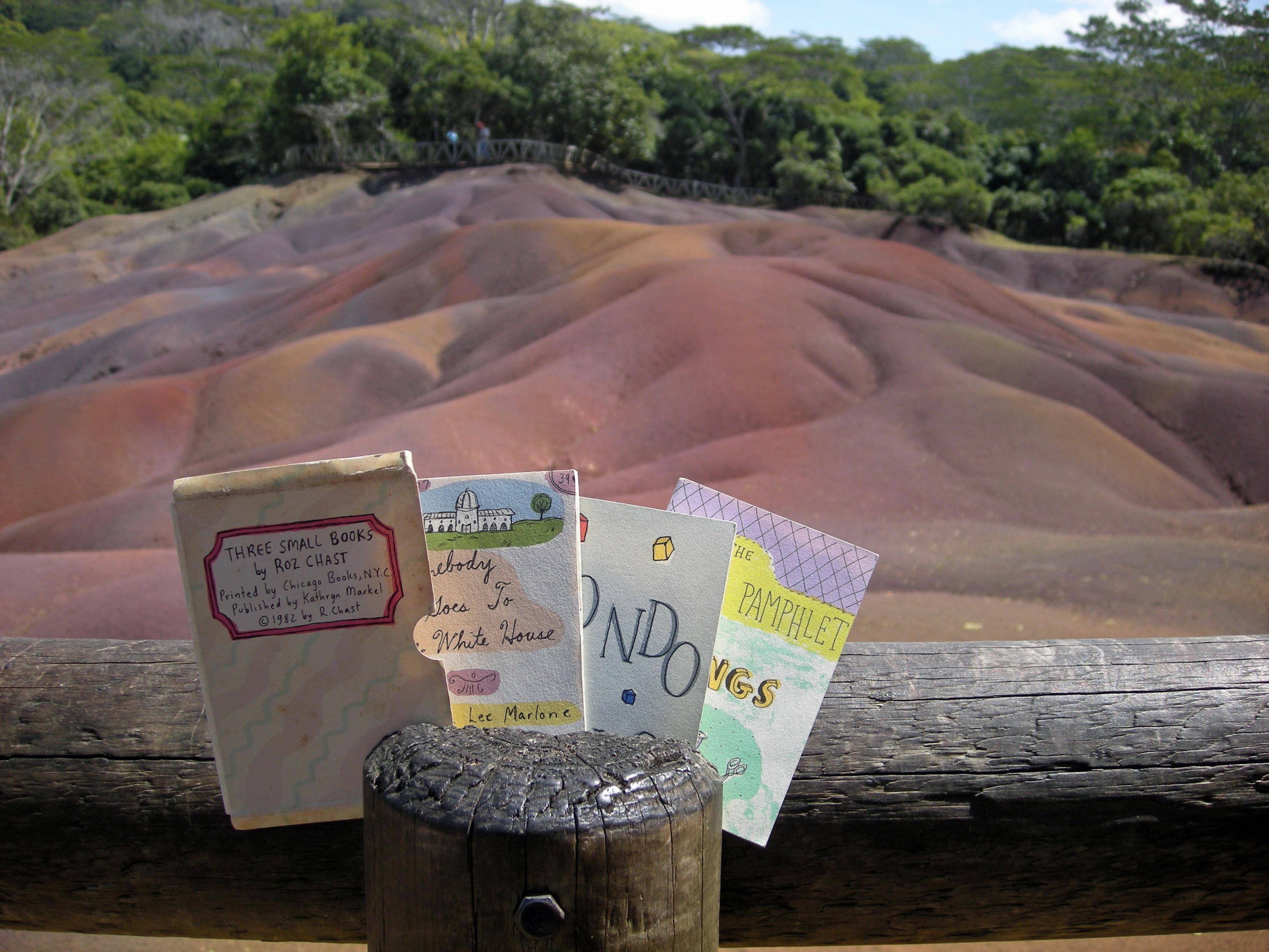 Three Small Books visit the Seven Colored Sands of Mauritius in September of 2012