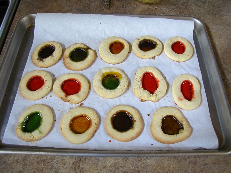 Stained Glass cookies cooked.