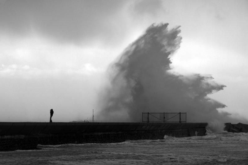 storm Scheveningen harbour 2