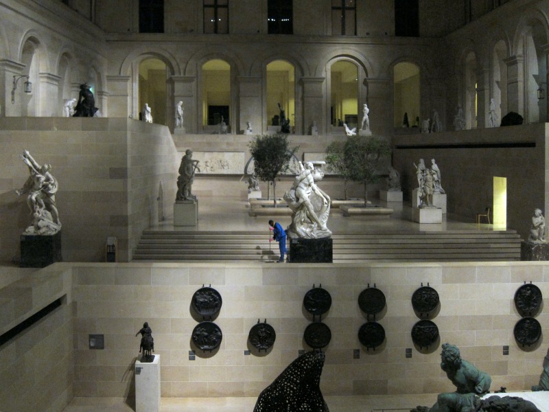 The Louvre after closing time