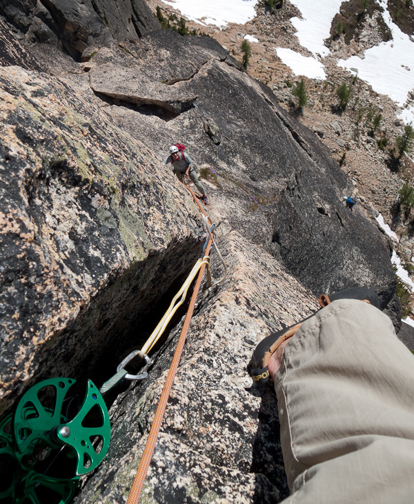 Atop the bear-hug pitch
