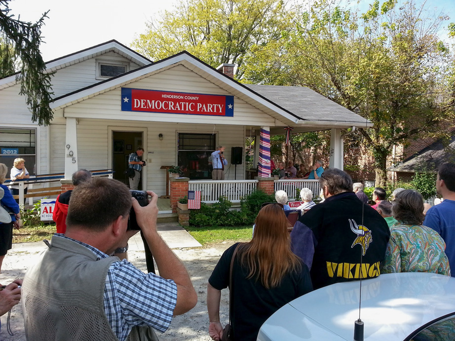 Walter Dalton, Candidate for North Carolina Governor, Speaks at Henderson County Democratic Headquarters