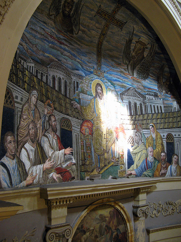 Mosaic in Santa Pudenziana, from choir loft7262
