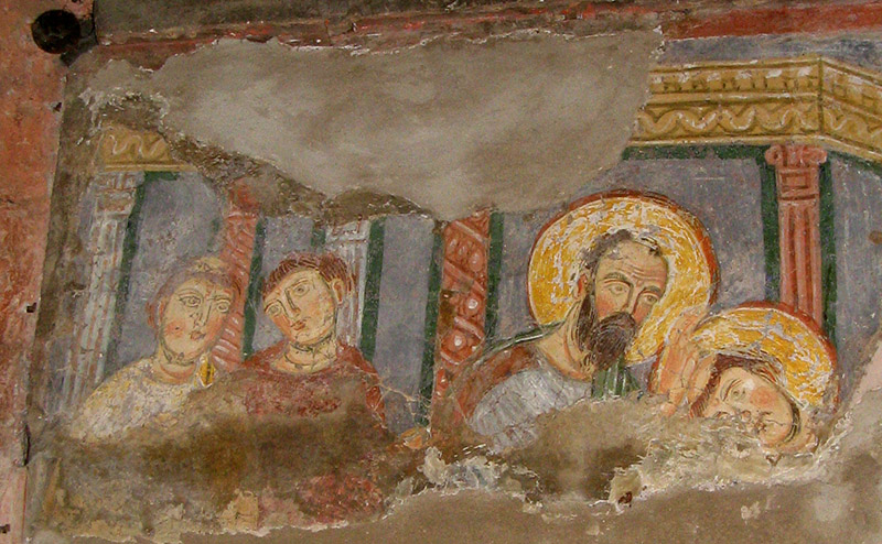 Detail of medieval fresco7274