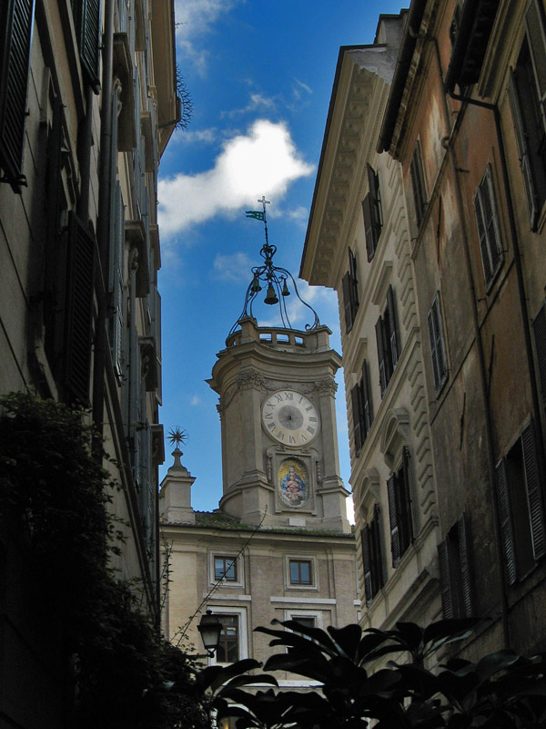 Tor di Sanguigna, Borromini's Clock TowerPiazza del Orologio0853