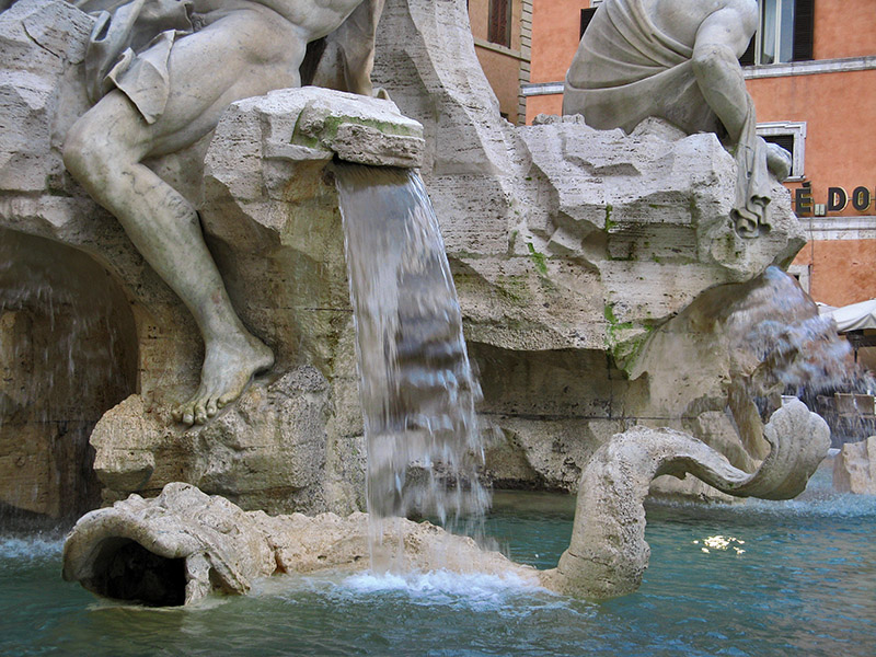 A fantastic fish, Fontana dei Quattro Fiumi9892