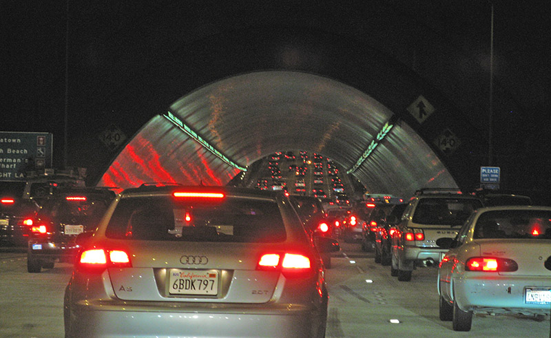 Entering the Bay Bridge Tunnel 4446