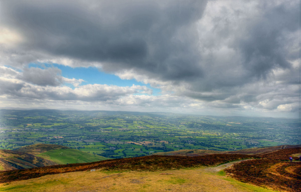 Looking West from Meol Famau.