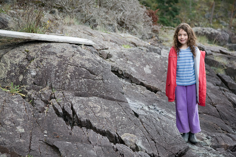 Annika on the rocks