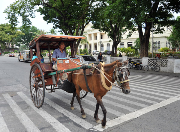 Kalesa, a horse drawn carriage used in the Philippines, Laoag