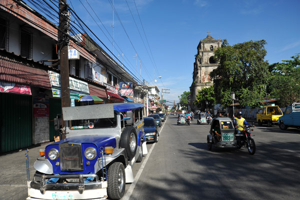 Jeepney parked along Bonifacio Avenue, Laoag City