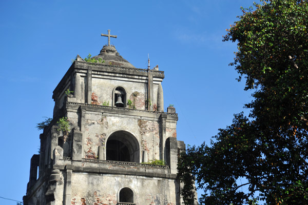 The Sinking Bell Tower of Laoag, built by the Augustinians in 1612 in the earthquake baroque style