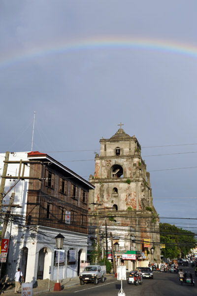 Rainbow with the Sinking Bell Tower, Laoag