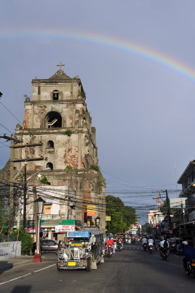 Rainbow with the Sinking Bell Tower, Laoag