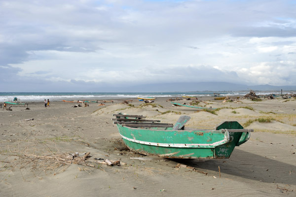 Fishing boat on the South China Sea beach, La Paz