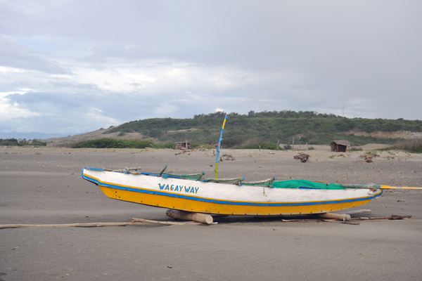 Fishing boat on the South China Sea beach, La Paz