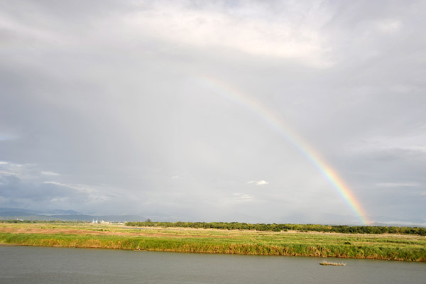 Rainbow over the Laoag River near La Paz