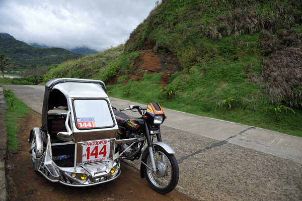 Tricycle from Pagudpud along the Blue Lagoon Road