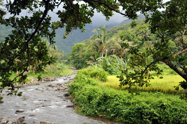 The river flowing out of the mountains below Kabigan Falls