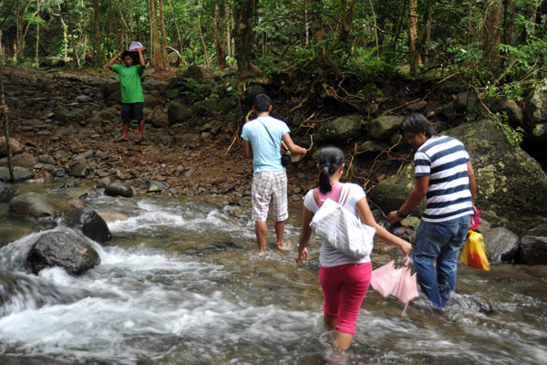 We had to cross the river 5 times each way