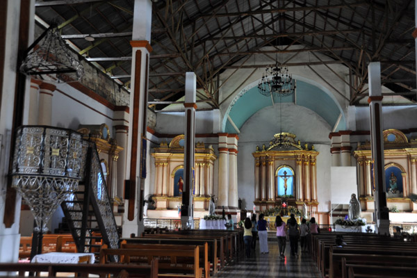 The roof of Paoay Church is a modern replacement