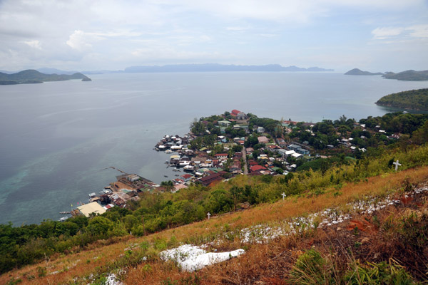 The eagle of the Philippine medical emblem on Agila Hill, Culion