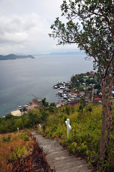 Stairs leading back to Culion Town