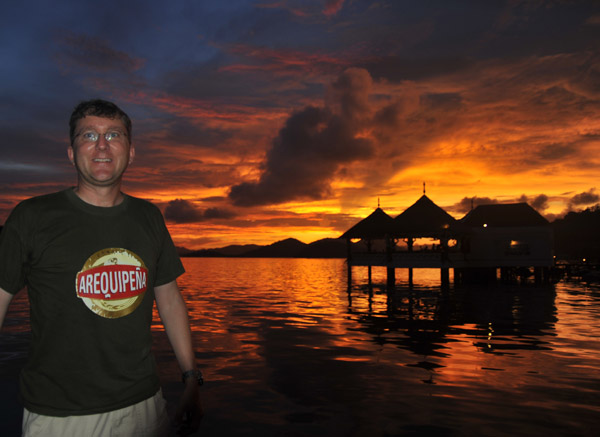 Me with the Coron sunset