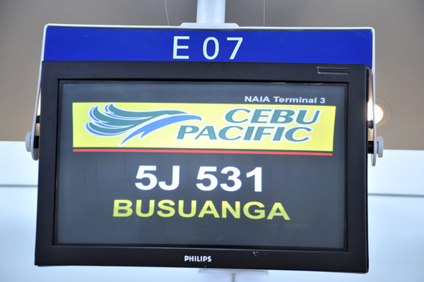Our first attempt to get to Busuanga on Cebu Pacificc