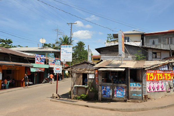 There's a little laundry place on the corner