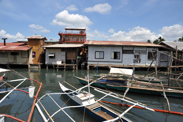 Coron's waterfront is lined with houses built on piers and stilts
