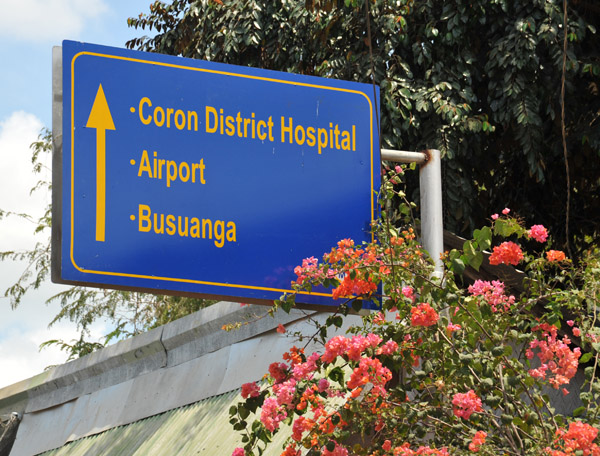 Road sign to Busuanga Airport