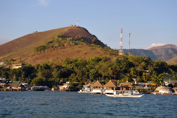 Mount Tapyas seen from the water, Coron Town