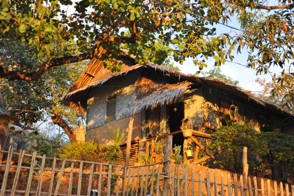 Traditional Filipino thatched nipa hut, Nueva Street, Coron Town