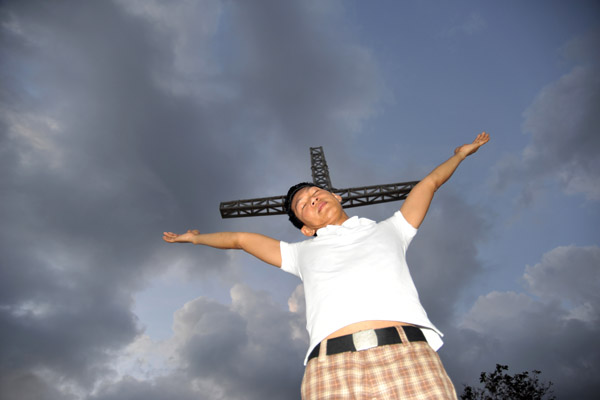 Dennis on Mount Tapyas, Coron Town