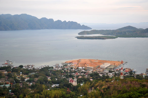 View of Coron Town, Coron Island and Coron Bay from Mount Tapyas