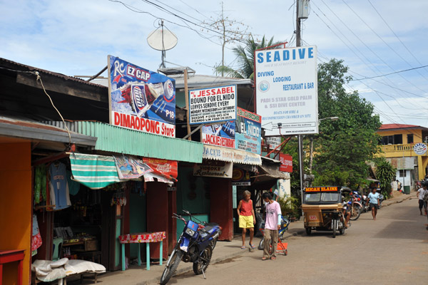 Street along the waterfront of Coron Town near Seadive Resort