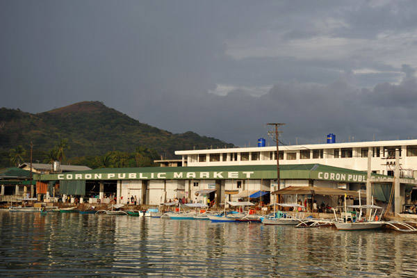 Coron Public Market seen from the water