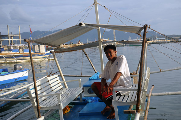 Banca boat captain who took us on a day trip to Culion