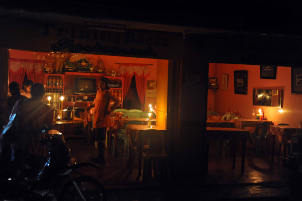 One evening most of Coron Town was blacked out