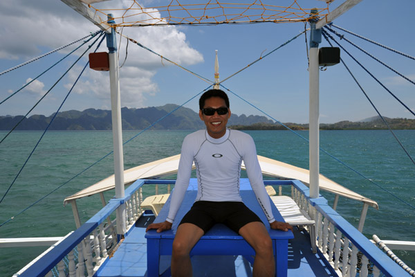 Sailing with Seadive out to Coron Island