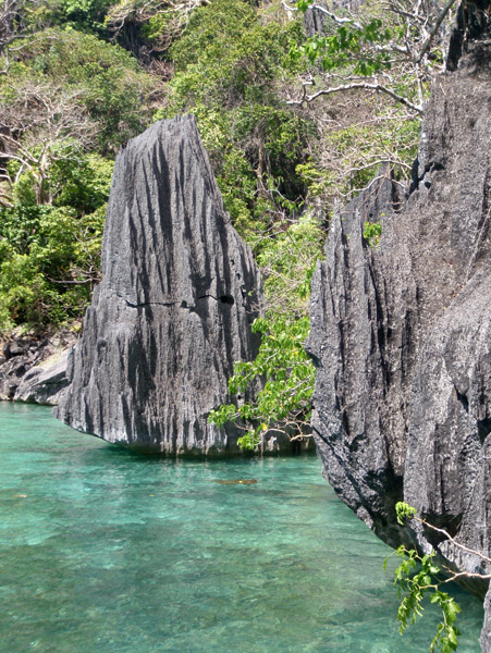 Eroded limestone of Coron Island
