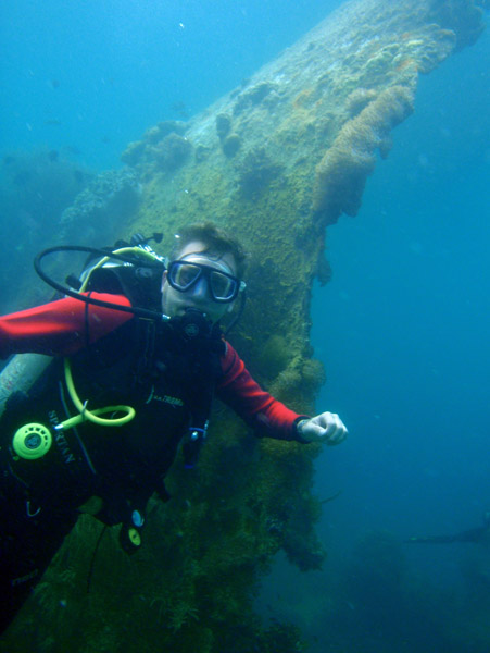 Me with the Lusong Gunboat wreck