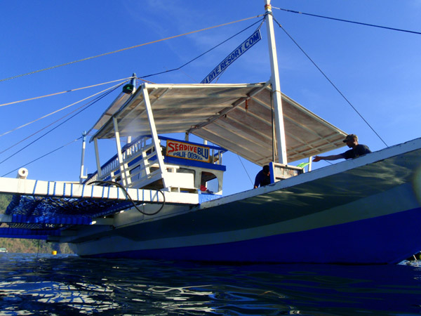 Seadive Resort's large dive boat