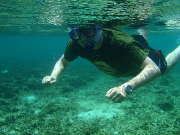 Me snorkling in the Small Lagoon
